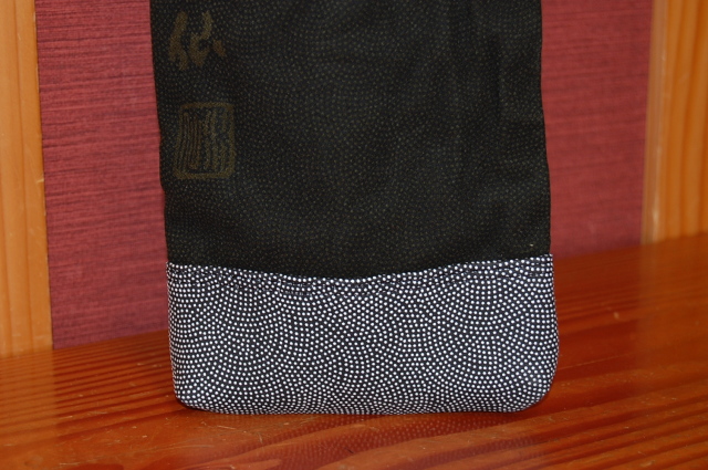 剣道 竹刀袋 セミスエード鮫調 平常心是道 略式 3本入り モスグリーン 竹刀袋